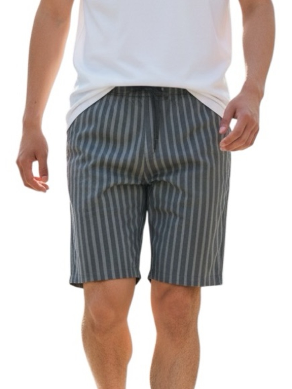 Chubbies Men’s Grey/ Silver Athletic Stripe Shorts